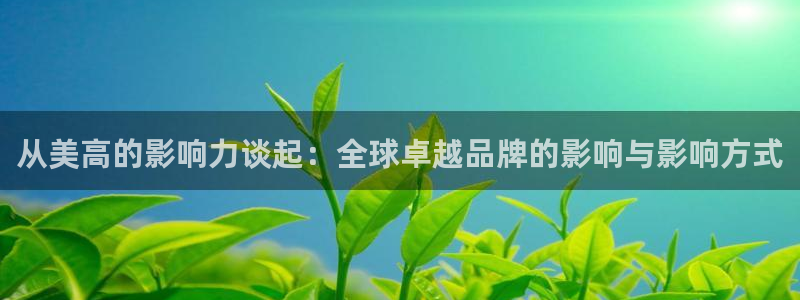 壹号大舞台入口：从美高的影响力谈起：全球卓越品牌的影响与影响方式