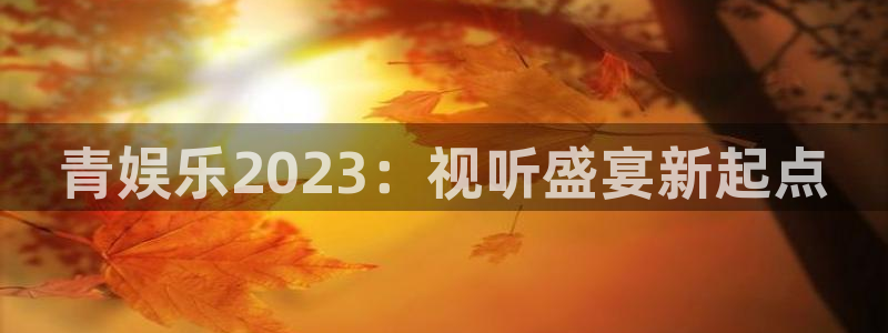 壹号大舞台入口：青娱乐2023：视听盛宴新起点